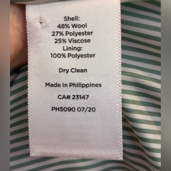 Talbots Lavender Wool Blend Women's Blazer - Picture 11 of 12